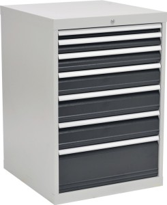 Szafka z szufladami wys. 1019 x szer. 705 x gł. 736 mm jasnoszary/szary antracyt