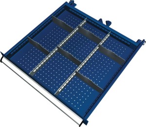 Akcesoria do organizacji szuflad wysokość frontu 100–125 mm 2 przegrody podłużne