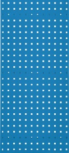 Płyta perforowana szer. 450 x dł. 1000 mm błękitna, RAL 5015 RASTERPLAN