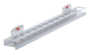 Uchwyt do nasadek wys. 30 x szer. 390 x gł. 45 mm do 12 nasadek pasuje do płyt o