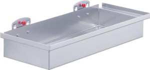 Pojemnik wieszany wys. 55 x szer. 320 x gł. 135 mm kolor aluminium pasuje do pły