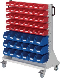 Wózek z kółkami RasterMobil wys. 1230 x szer. 1000 x gł. 500 mm s. rozm.18 x roz