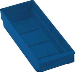 Skrzynka regałowa dł. 300 x szer. 120 x wys. 65 mm niebieski polipropylen KAPPES