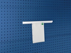Uchwyt do dokumentów DIN A4 pionowo aluminium szer. 500 x gł. 10 x wys. 50 mm pa