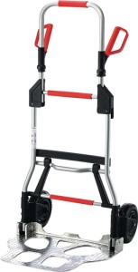 Taczka transportowa składana rura stalowa aluminium wysokość 1250 mm dł. łopaty