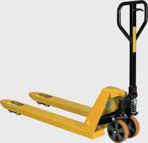 Wózek paletowy dł. wid. 1150 mm udźw. 2500 kg stal żółty sygnałowy, RAL 1003 PUR