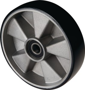 Kółko skrętne dł. piasty PUR 43 mm sz. koła 50 mm śred. koła 200 mm obręcz z odl