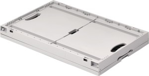 Skrzynka składana dł.600 x szer.400 x wys.400 mm zaw. 67 l jasnoszary bez pokryw