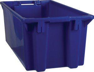 Pojemnik do ustawiania w stos PP niebieski dł. 800 x sze.r 400 x wys. 300 mm