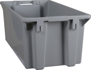 Pojemnik do ustawiania w stos PP szary dł. 800 x sze.r 400 x wys. 300 mm