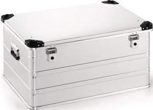 Skrzynia aluminiowa dł. 782 x szer. 585 x wys. 410 mm 157 l z zatrzaskiem i naro