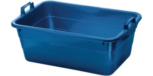 Wanna dł. 800 x szer. 535 x wys. 300 mm zawartość 85 l PE niebieska LOCKWEILER
