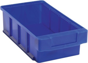 Skrzynka regałowa VKB dł. 300 x szer. 152 x wys. 83 mm niebieska polipropylen LA