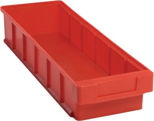 Skrzynka regałowa VKB dł. 500 x szer. 152 x wys. 83 mm czerwona polipropylen LA-