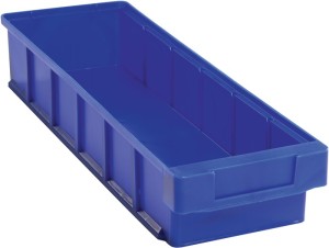 Skrzynka regałowa VKB dł. 500 x szer. 152 x wys. 83 mm niebieska polipropylen LA