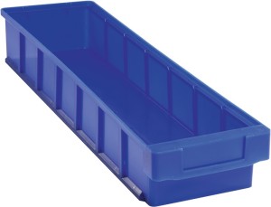 Skrzynka regałowa VKB dł. 600 x szer. 152 x wys. 83 mm niebieska polipropylen LA