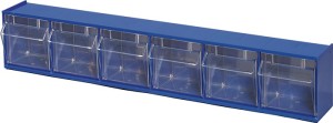 Zestaw z przezroczystymi pojemnikami wys. 113 x szer. 600 x gł. 91 mm 6 x B twor