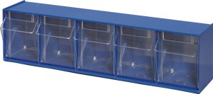Zestaw z przezroczystymi pojemnikami wys. 164 x szer. 600 x gł. 134 mm 5 x C two