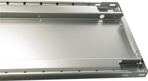 Półka szerokość 1000 x gł.400 mm udźwig 150 kg blacha stalowa srebrna ocynkowana