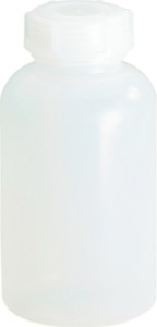 Butelka z szeroką szyjką wys. całk. 120 mm śred. całk. 64 mm polietylen (LDPE) n