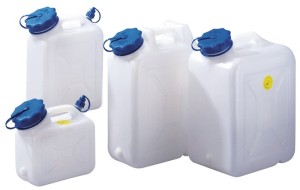 Kanister z szeroką szyjką 22 l HD-PE wys. 475 x szer. 370 x gł. 180 mm HÜNERSDOR