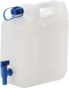 Kanister na wodę z kranem 12 l HD-PE wys. 332 x szer. 334 x gł. 160 mm HÜNERSDOR