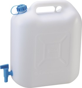 Kanister na wodę z kranem 22 l HD-PE wys. 440 x szer. 415 x gł. 190 mm HÜNERSDOR