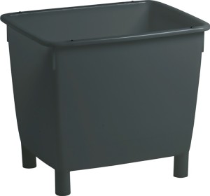 Pojemnik lekki dł. 790 x szer. 605 x wys. 680 mm polietylen (HDPe) szary bazalto