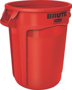 Pojemnik wielozadaniowy czerwony 121 l PE śred. zewn. 560 x w. 692 mm RUBBERMAID
