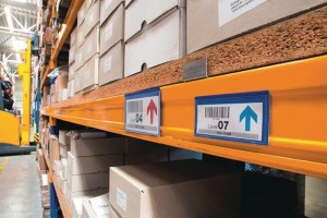 Kieszeń do etykiet szer. 297 x wys. 210 mm niebieska magnetyczna 50 szt./opakowa