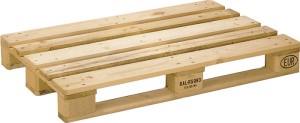 Paleta dł. 1200 x szer. 800 x wys. 144 mm nośność 1000 kg 3 płozy drewno natural
