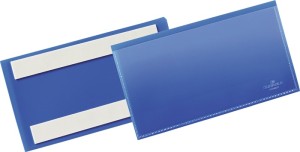 Kieszeń do etykiet szer. 150 x wys. 67 mm niebieska samoprzylepna 50 szt./opakow