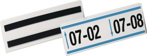 Kieszeń do etykiet szer. 210 x wys. 74 mm przezroczysta magnetyczna DURABLE