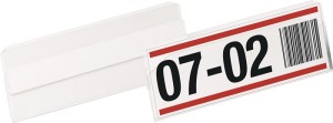 Kieszeń do etykiet szer. 100 x wys. 38 mm przezroczysta samoprzylepna DURABLE