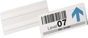 Kieszeń do etykiet szer. 150 x wys. 67 mm przezroczysta samoprzylepna DURABLE