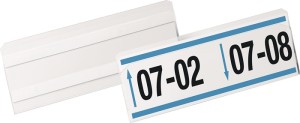 Kieszeń do etykiet szer. 210 x wys. 74 mm przezroczysta samoprzylepna DURABLE