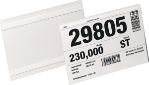 Kieszeń do etykiet szer. 210 x wys. 148 mm przezroczysta samoprzylepna DURABLE