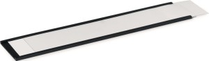 Uchwyt etykiet szer. 200 mm wysokość 40 mm grubość 3,0 mm, profil typu C z magne