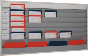Tablica planer wys. 900 x szer. 1580 x gł. 78 mm 6 szyn szary EICHNER