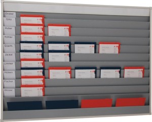 Tablica planer wys. 1282 x szer. 1580 x gł. 78 mm 10 szyn szary EICHNER