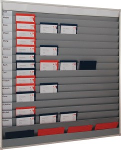 Tablica planer wys. 1765 x szer. 1580 x gł. 78 mm 15 szyn szary EICHNER