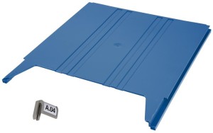 Sortownik ścienny FLAT moduł dobudowywany niebieski szer. 240 x gł. 15 x wys. 30
