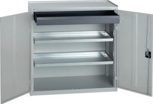 Szafka narzędziowa/dostawna wys. 1000 x szer. 1000 x gł. 500 mm 1szufl.,2p. jasn