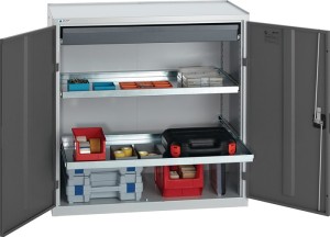 Szafka narzędziowa/dostawna wys. 1000 x szer. 1000 x gł. 500 mm 1szufl.,2p. jasn