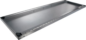 Półka szer. 1700 x gł. 500 mm udźwig 200 kg stal srebrna ocynk. do regałów magaz