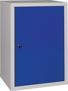 Szafka wisząca w.600 x sz.400 x gł.300 mm b.p., 1 pod. jasnoszary/niebieski gory