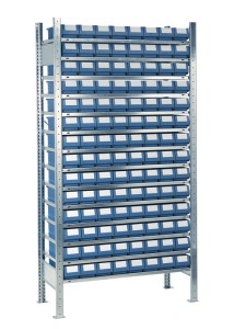 Regał wtykowy wys.2000xszer.1000xgłęb.500mm regał pod. 14 stalowych półek 112 x
