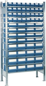 Regał wtykowy wys. 2000xszer.1000xgłęb.500mm reg.dost. 12 stalowych półek 32 x 7