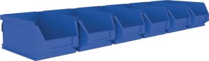 Zestaw skrzynek z otw. przednią częścią wys.75xszer.602xgł.180 mm stal ocynk. z
