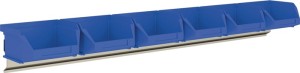 Zestaw skrzynek z otw. przednią częścią wys.50xszer.602xgł.100 mm stal ocynk. z